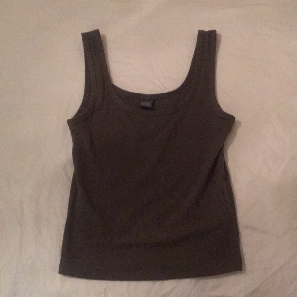 forest green tank top